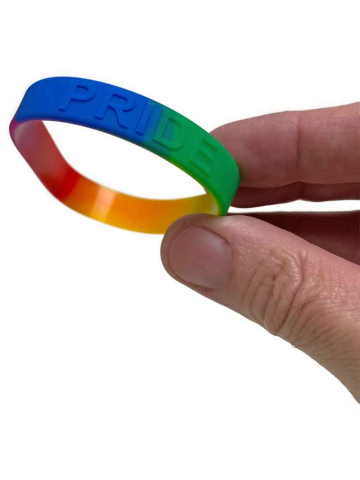 Gay Pride Regenbogen Silikon Armband 