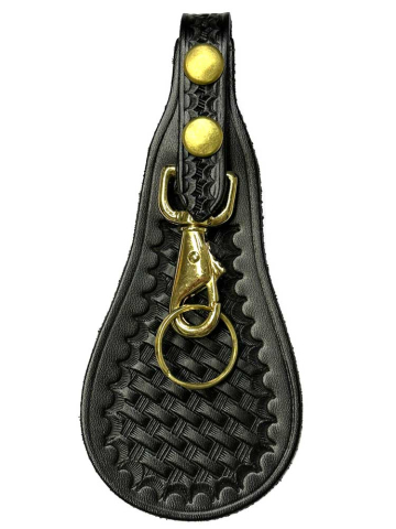 JAY PEE Karabiner mit Unterlage - basketweave gold 