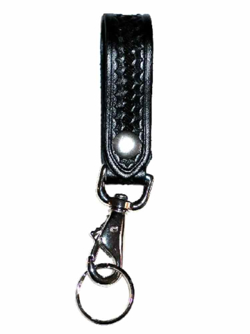 JAY PEE Karabiner mit Ring - basketweave - silber 