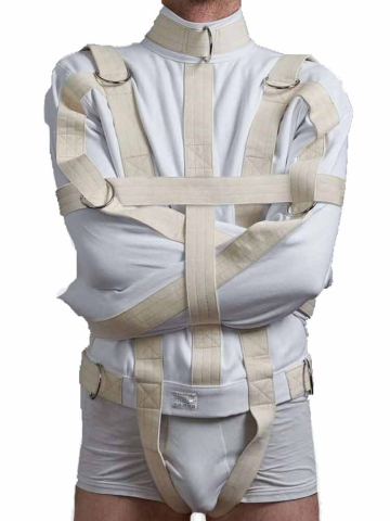 KlinikBondage Zwangsjacke weiss 