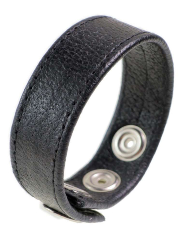 Leder-Cockring schwarz 20mm Breite 