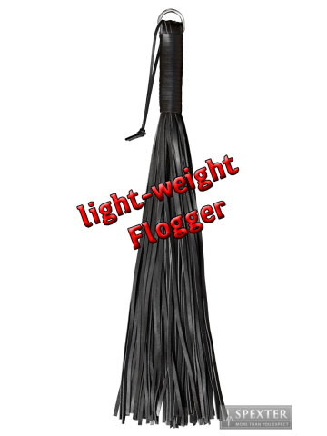 Flogger aus Riemen LEICHT / LIGHT - schwarz 