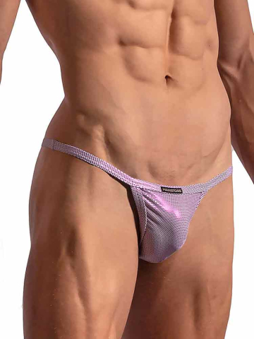 MANSTORE Cheeky Tanga weiss-pink 