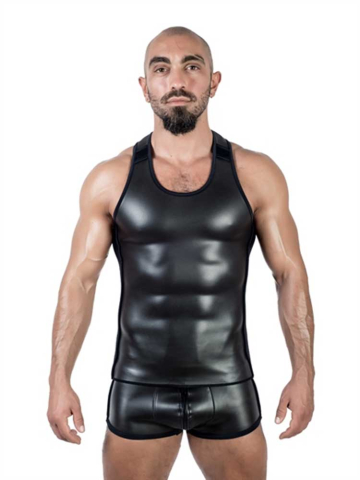 Mister B Neopren Tank Top - schwarz 