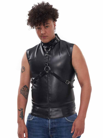 Mister B Leather FEMME Queen Harness schwarz 