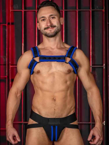 Mister S Neo CARBON COLOR BULLDOG Harness - blau 