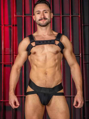 Mister S Neo CARBON COLOR BULLDOG Harness - schwarz 