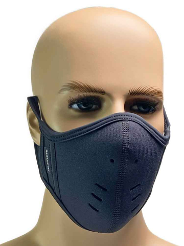 Mister S Neopren Face Mask schwarz-schwarz 