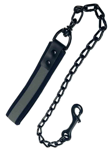 Mister S Neopren Hundeleine - grau 