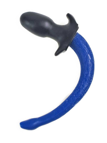Mister S Silikon Puppy Tail - blau 