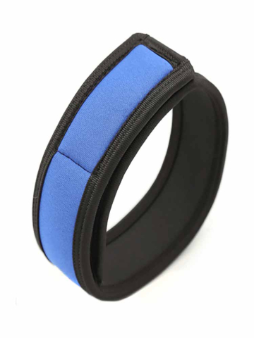 Neopren Bizepsband Oberarmband Klettverschluss blau 