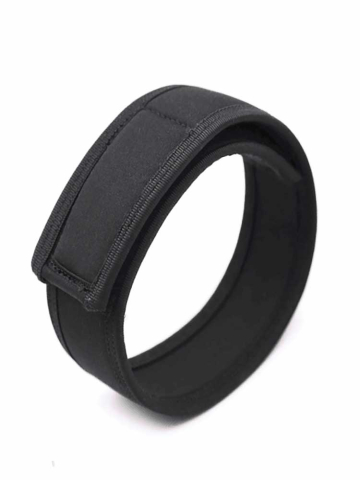 Neopren Bizepsband Oberarmband Klettverschluss schwarz 