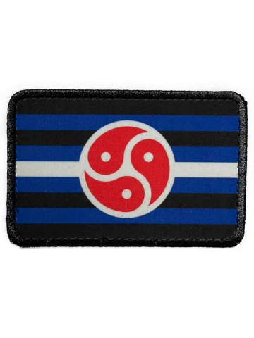 PRIDE - Klett-Patch BDSM Flagge 6,5x10 cm 