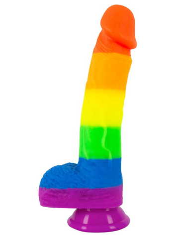 PRIDE Silikon-Dildo mit Saugnapf 