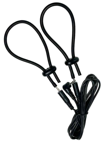 Reizstrom Silikon Penisschlaufen mit Kabel 