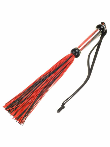 Rubber-Flogger klein schwarz-rot 