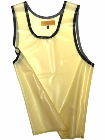 SPEXTER Rubber Tank-Top transparent - schwarze Streifen 