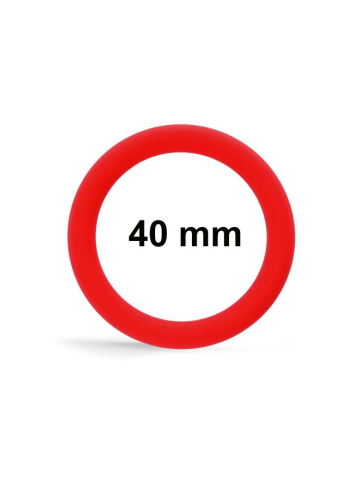 RUDE RIDER Cockring Silikon - rot 40mm 