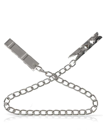 RUDE RIDER Nipple Klemmen mit Kette 