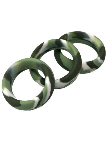 Silikon Cockring marmoriert grün 