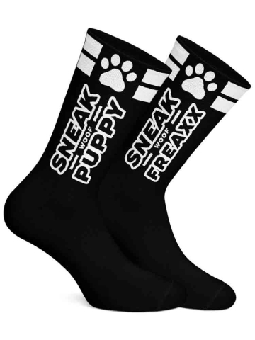 SNEAKFREAXX - WOOF PUPPY schwarz-weiss 