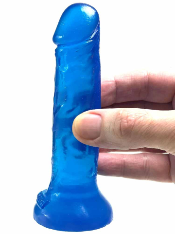 TOYZ4 LOVERS Dildo Transparent blau 13,5cm 