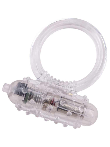 VIBRO Cockring ULTRA SOFT vibrierend - clear 