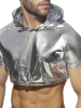 ADDICTED Croptop - silber 