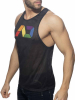 ADDICTED Rainbow Tank Top - schwarz 