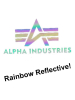Alpha Industries Basic T-Shirt Rainbow Ref - weiss 