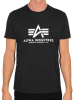 Alpha Industries Basic T-Shirt - schwarz-weiß 