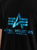 Alpha Industries Basic T-Shirt Foilprint schwarz-blau 