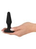 Butt Plug Silikon 10x3cm schwarz 