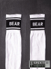 BARCODE Socken weiss/schwarz: BEAR L / XL