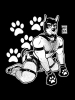 BOBO BEAR T-Shirt - Hooman Puppy Line Art 