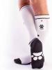 BRUTUS Party Socken mit Tasche weiss-schwarz 