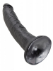 Dildo KING COCK 7 inch - 17.8x4.1cm - schwarz 