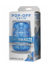 MAINSQUEEZE POP-OFF Stroker Crystal Blue 