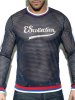 ES COLLECTION Open Mesh T-Shirt - navy 