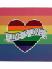 Gay Pride Regenbogen Anstecker Pin LOVE IS LOVE 