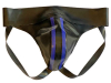 Gummi-Jock-Strap SPEXTER - zwei blauen Streifen 