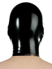 Gummi-Maske MIT Mundöffnung - schwarz 