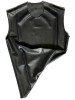 Gummi T-Shirt ohne Arm schwarz 