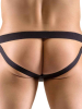 Jockstring Neopren-Optik schwarz-rot 