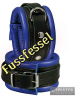 Leder-Fussfessel, blau - 5 cm 