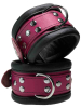 Leder-Fussfessel, Fuchsia-Pink - 6,5cm 