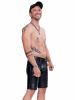 Mister B Leather FXXXer Shorts - blaue Paspel 