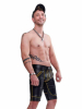 Mister B Leather FXXXer Shorts - gelbe Paspel 