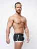 Mister B Neopren Shorts Full Zip schwarz-weiss 