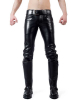 Mister B Leather Ranger Jeans - 2 weiße Streifen 